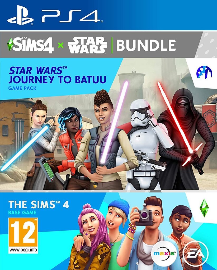 PlayStation 4 Mäng Sims 4: Star Wars Bundle incl. Journey to Batuu Game Pack hind ja info | Konsooli- ja arvutimängud | hansapost.ee