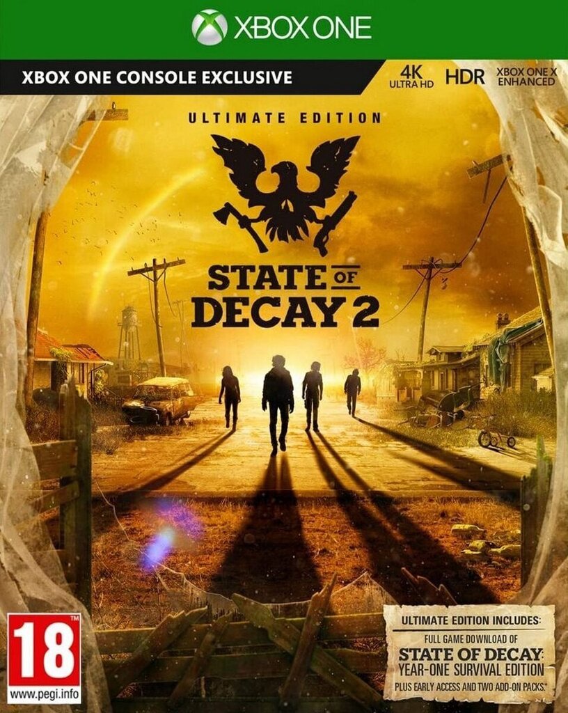 Xbox One mäng State of Decay 2 Ultimate Edition hind ja info | Konsooli- ja arvutimängud | hansapost.ee