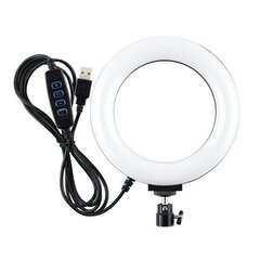 LED rõngaslamp, 16cm, USB hind ja info | Fotovalgustid, ringvalgustid ja fotostuudiod | hansapost.ee