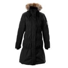 Huppa женское зимнее пальто с натуральным мехом EIKKE, черный  907166191 цена и информация | Женские пальто | hansapost.ee