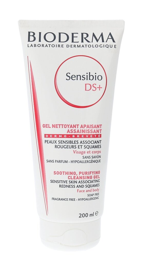 Puhastav nahka rahustav näopesuvahend Bioderma Sensibio DS+ 200 ml hind ja info | Näopuhastusvahendid | hansapost.ee