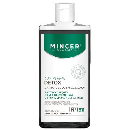 Sügavpuhastav näopuhastusvahend Mincer Pharma Oxygen Detox Nr.1511 250 ml цена и информация | Näopuhastusvahendid | hansapost.ee