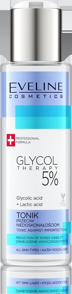 Näotoonik Eveline Cosmetics Glycol Therapy 5% 110 ml hind ja info | Näopuhastusvahendid | hansapost.ee