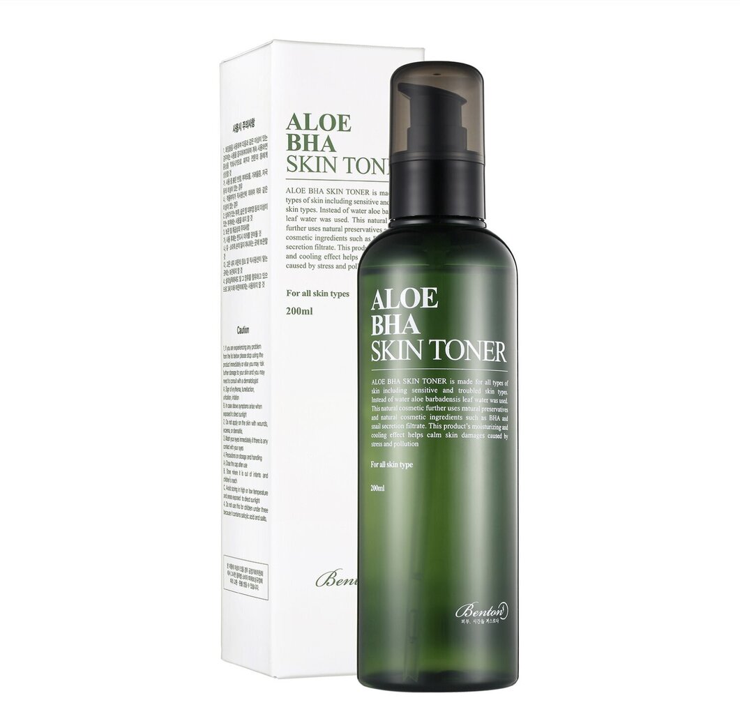 Õrn aaloe toonik Benton Aloe BHA, 200 ml цена и информация | Näopuhastusvahendid | hansapost.ee