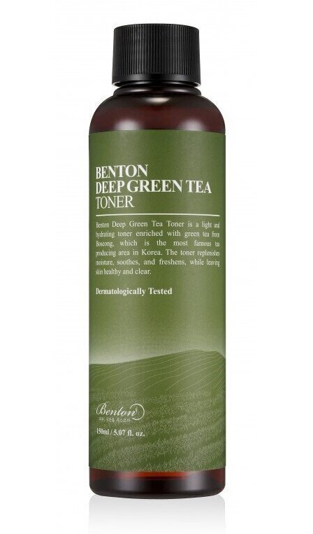 Kerge näotoonik Benton Deep Green Tea, 150 ml hind ja info | Näopuhastusvahendid | hansapost.ee