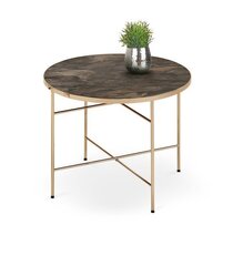 Кофейный столик Halmar Isabelle, коричневый/золотой цена и информация | Журнальные столики | hansapost.ee