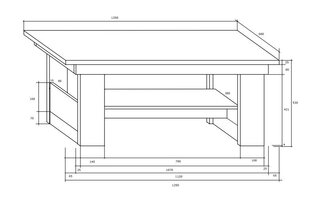 Kohvilaud Meblocross Maximus, tamme värv price and information | Coffee tables | hansapost.ee