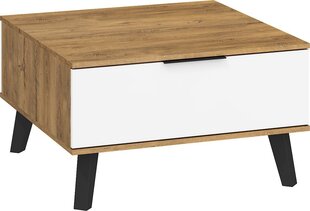 Kohvilaud Meblocross Sven 1S, tume tamm/valge värv price and information | Coffee tables | hansapost.ee