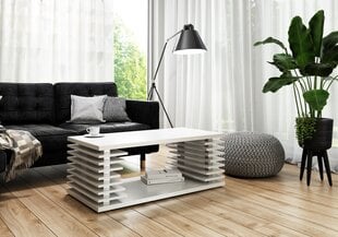 Журнальный столик ADRK Furniture Veinis, белый цена и информация | Журнальные столики | hansapost.ee