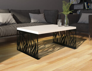 Журнальный столик ADRK Furniture Mafei, белый глянцевый цена и информация | Журнальные столики | hansapost.ee