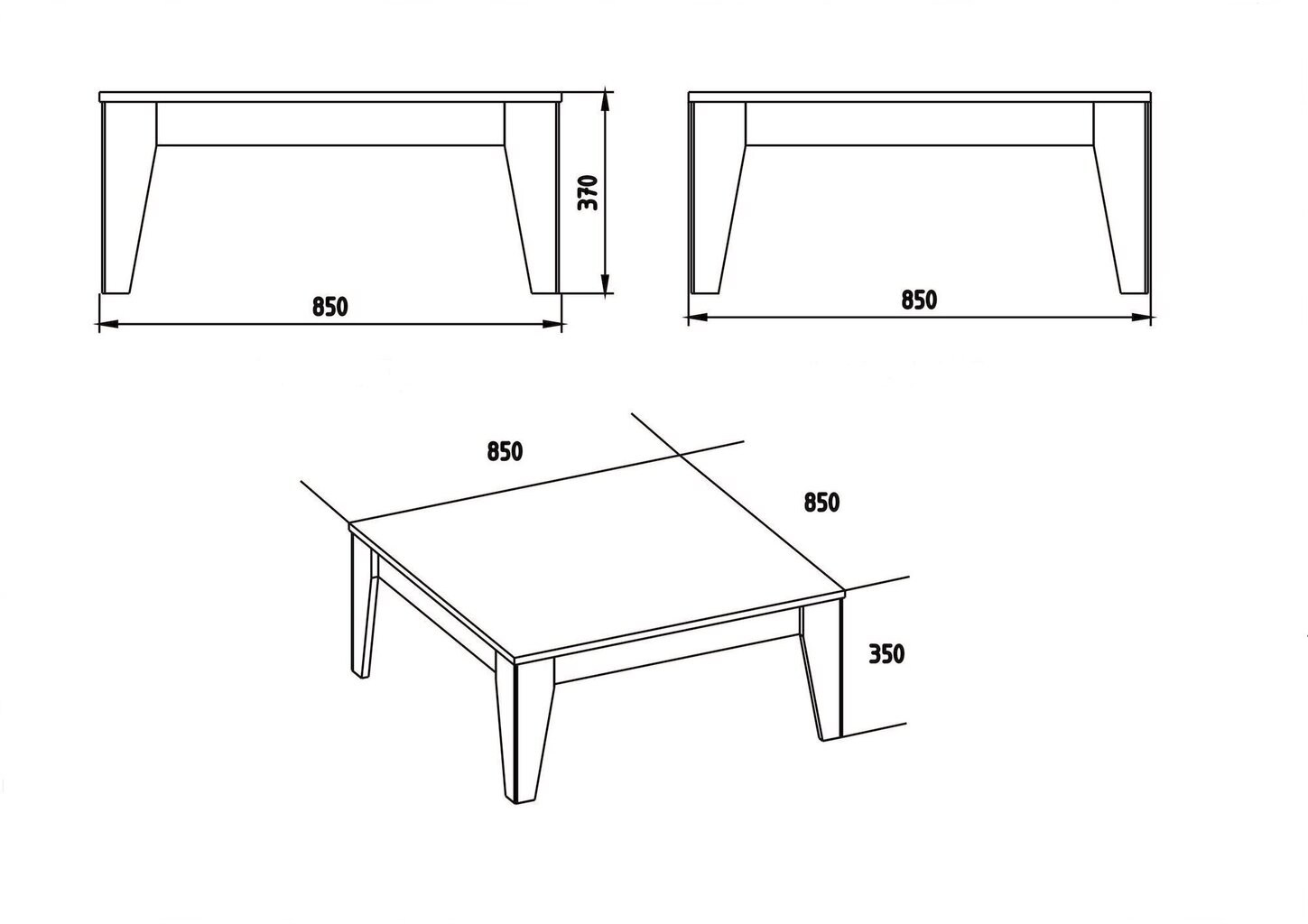 Kohvilaud Kalune Design Lorenz, pruun/must цена и информация | Diivanilauad | hansapost.ee