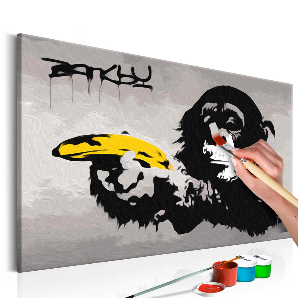 Картина по номерам Monkey (Banksy Street Art Graffiti) 60х40 см цена |  hansapost.ee