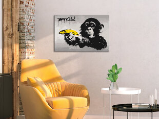 Maalimine numbrite järgi Monkey (Banksy Street Art Graffiti) 60x40 cm hind ja info | Maalimiskomplektid numbrite järgi | hansapost.ee