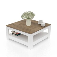 Кофейный столик Grado, белый/коричневый цена и информация | Журнальные столики | hansapost.ee