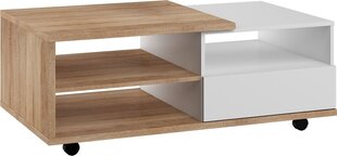 Diivanilaud Meblocross Hybrid Hyb-12 2SP, tamme värv/valge price and information | Coffee tables | hansapost.ee