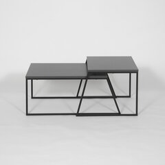 Набор из 2-х журнальных столиков Kalune Design 855, черный/темно-серый цена и информация | Журнальные столики | hansapost.ee