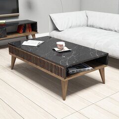 Diivanilaud Kalune Design 845, pruun/must price and information | Coffee tables | hansapost.ee