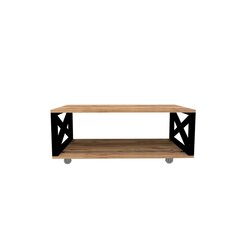 Кофейный столик Kalune Design 835, коричневый/черный цена и информация | Журнальные столики | hansapost.ee