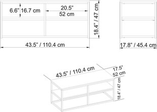 Diivanilaud Kalune Design Forteaus, kuldset värvi price and information | Coffee tables | hansapost.ee