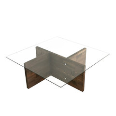 Кофейный столик Kalune Design Glory, коричневый цена и информация | Журнальные столики | hansapost.ee