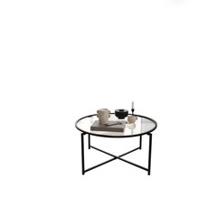 Кофейный столик Kalune Design Sun, черный цена и информация | Журнальные столики | hansapost.ee