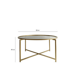 Кофейный столик Kalune Design Gold Sun 2, золотистый цена и информация | Журнальные столики | hansapost.ee