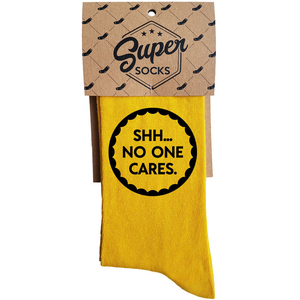 Sokid "No one cares" hind ja info | Lõbusad sokid | hansapost.ee