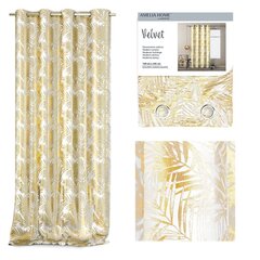 AmeliaHome kardin Velvet Golden Leaves цена и информация | Занавески | hansapost.ee