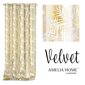 AmeliaHome kardin Velvet Golden Leaves цена и информация | Kardinad | hansapost.ee