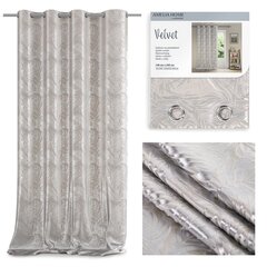 AmeliaHome штора Velvet Silver Leaves цена и информация | Шторы, занавески | hansapost.ee