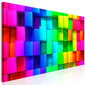 Maal - Colourful Cubes (5 Parts) Narrow hind ja info | Seinapildid | hansapost.ee