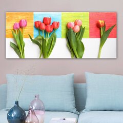 Репродукция Цветные тюльпаны цена и информация | Репродукции, картины | hansapost.ee