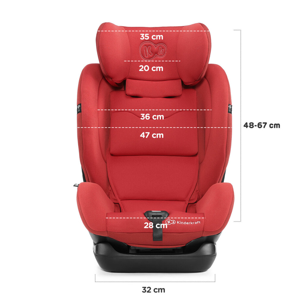 Turvatool Kinderkraft Myway, 0-36 kg, grey hind ja info | Turvatoolid ja turvahällid | hansapost.ee