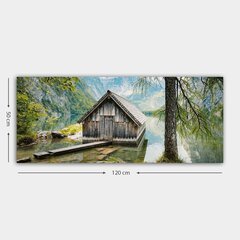 Репродукция Озеро Obersee, Германия цена и информация | Настенные деревянные декорации | hansapost.ee