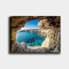 Репродукция Морская пещера, Кипр цена и информация | Настенные деревянные декорации | hansapost.ee