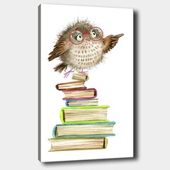 Репродукция Сова и книга цена и информация | Настенные деревянные декорации | hansapost.ee