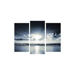 Репродукция из трех частей Море и солнце цена и информация | Репродукции, картины | hansapost.ee