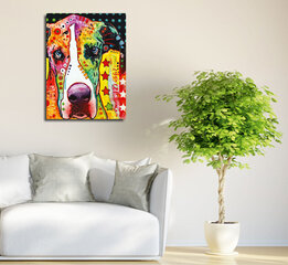 Репродукция на холсте Цветная собака цена и информация | Настенные деревянные декорации | hansapost.ee