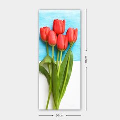 Репродукция Красные тюльпаны цена и информация | Настенные деревянные декорации | hansapost.ee