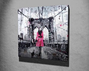 Репродукция Женщина с кошкой на мосту цена и информация | Настенные деревянные декорации | hansapost.ee