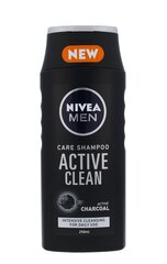 Nivea Men Active Clean шампунь для мужчин 250 мл цена и информация | Nivea Уход за волосами | hansapost.ee