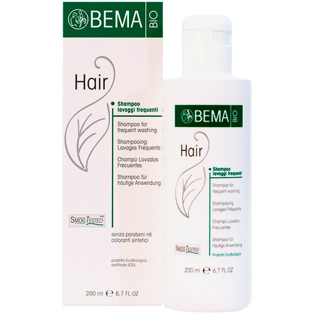 Juuksešampoon igapäevaseks kasutamiseks Bema Bio Hair Shampoo For Frequent Washing, 200 ml цена и информация | Šampoonid | hansapost.ee