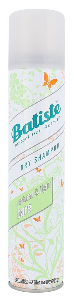 Kuivšampoon Batiste Bare 200 ml цена и информация | Šampoonid | hansapost.ee