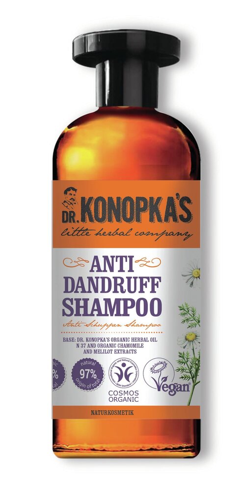 Kõõmavastane šampoon Dr. Konopka 500 ml цена и информация | Šampoonid | hansapost.ee