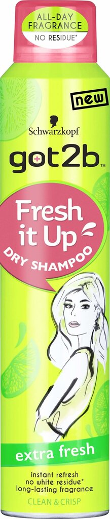 Got2B Fresh It Up kuivšampoon 200 ml цена и информация | Šampoonid | hansapost.ee