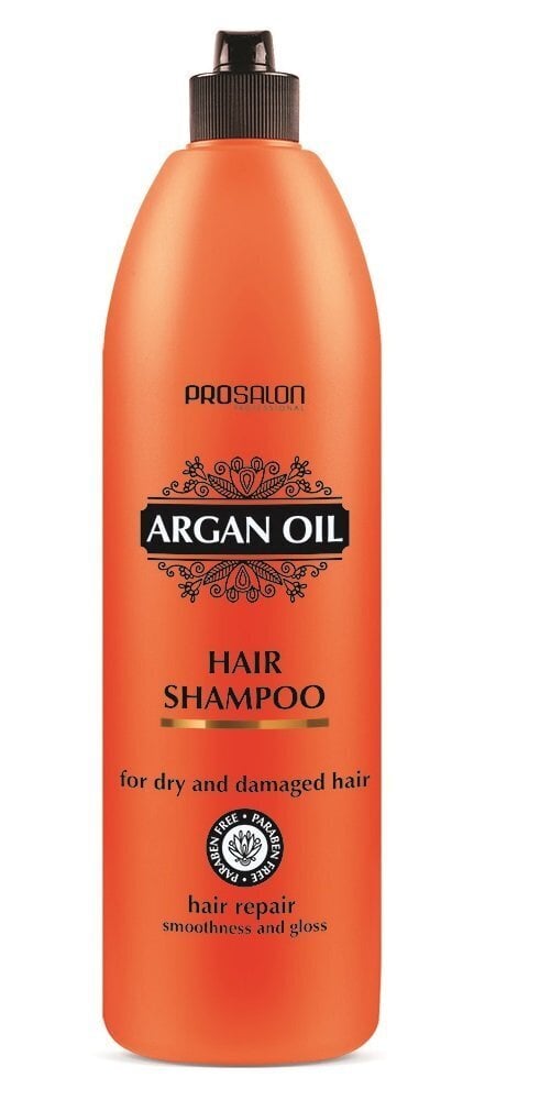 Šampoon argaaniaõliga kuivadele ja kahjustatud juustele Chantal Prosalon Argan Oil Hair 1000 g hind ja info | Šampoonid | hansapost.ee