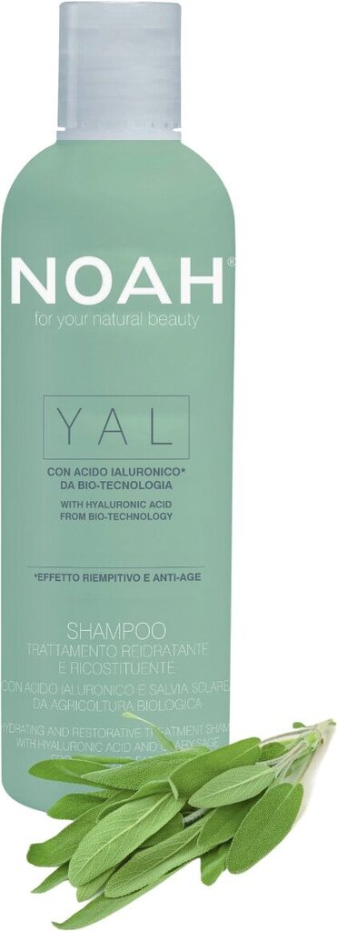 Taastav ja niisutav šampoon hüaluroonhappe ja salveiga Noah 250 ml hind ja info | Šampoonid | hansapost.ee