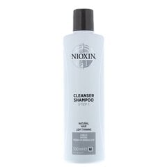 Восстанавливающий шампунь для нормальных, редких и тонких волос Nioxin System 1 Cleanser Shampoo 300 мл цена и информация | Шампуни | hansapost.ee