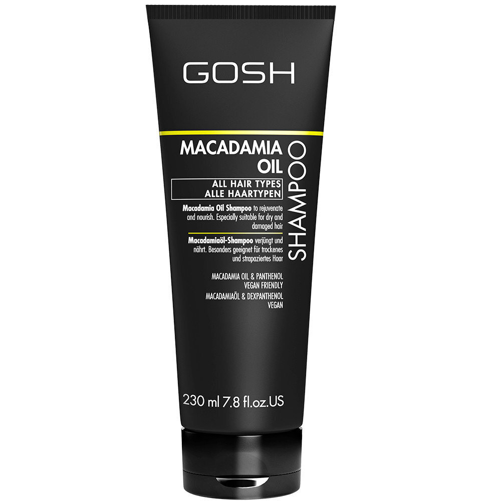 Toitev šampoon Gosh Macadamia Oil 230 ml цена и информация | Šampoonid | hansapost.ee