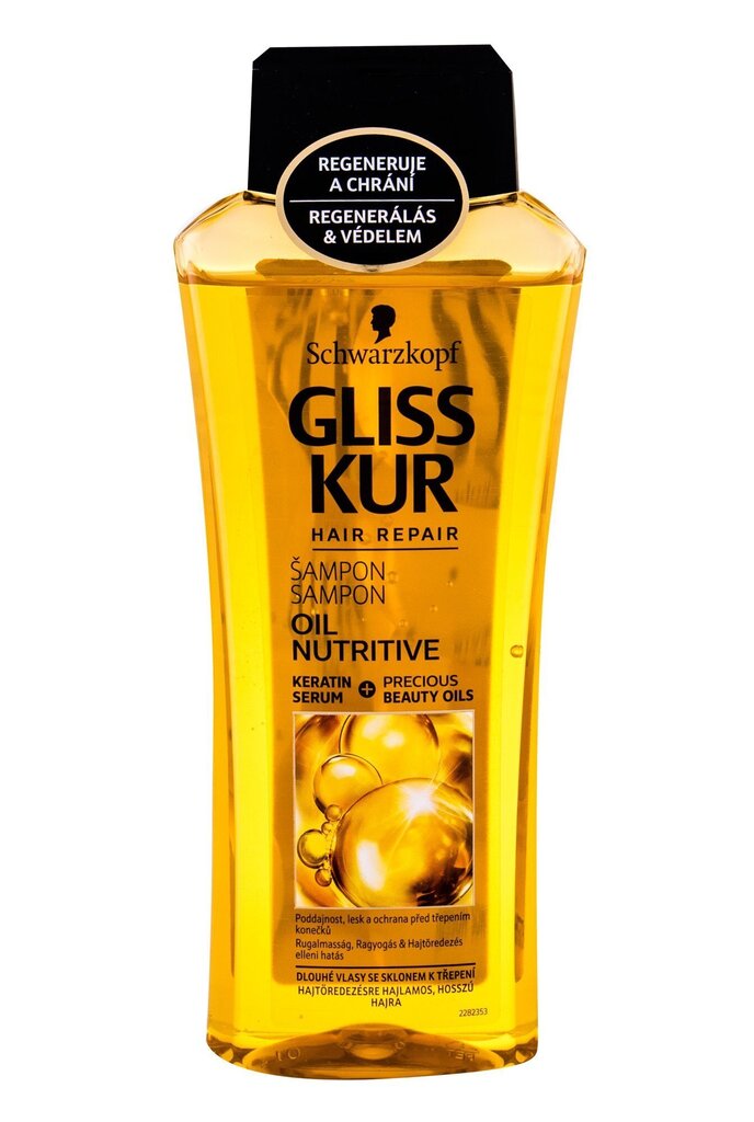 Šampoon Schwarzkopf GLISS KUR Oil Nutritive 400 ml цена и информация | Šampoonid | hansapost.ee